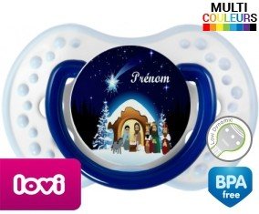 Crèche noël + prénom: Sucette LOVI Dynamic-su7.fr