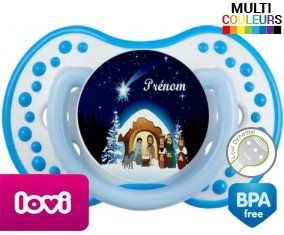 Crèche noël + prénom: Sucette LOVI Dynamic-su7.fr