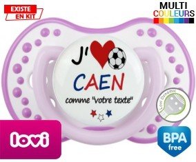 J'aime caen + prénom: Sucette LOVI Dynamic-su7.fr