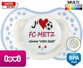 J'aime fc metz + prénom: Sucette LOVI Dynamic-su7.fr