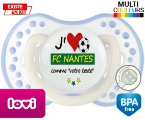J'aime fc nantes + prénom : Sucette LOVI Dynamic