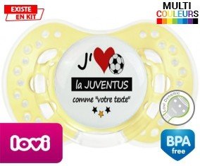 J'aime la juventus + prénom: Sucette LOVI Dynamic-su7.fr