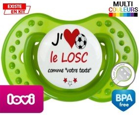 J'aime le losc + prénom: Sucette LOVI Dynamic-su7.fr