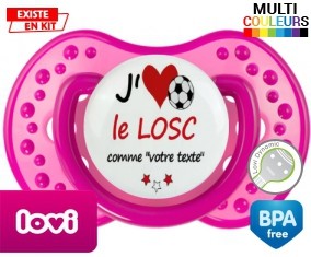J'aime le losc + prénom: Sucette LOVI Dynamic-su7.fr