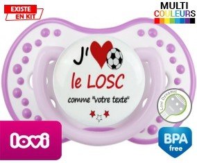 J'aime le losc + prénom: Sucette LOVI Dynamic-su7.fr