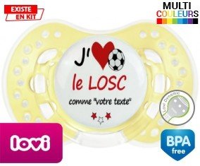 J'aime le losc + prénom: Sucette LOVI Dynamic-su7.fr