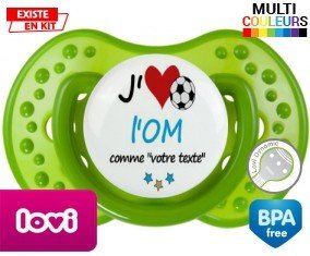 J'aime l'om + prénom : Sucette LOVI Dynamic personnalisée