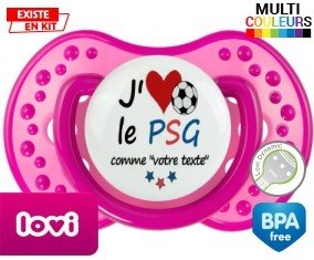 J'aime le psg + prénom: Sucette LOVI Dynamic-su7.fr