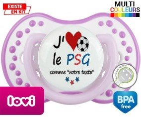 J'aime le psg + prénom: Sucette LOVI Dynamic-su7.fr