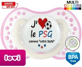 J'aime le psg + prénom: Sucette LOVI Dynamic-su7.fr