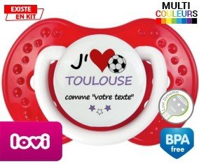 J'aime toulouse + prénom: Sucette LOVI Dynamic-su7.fr