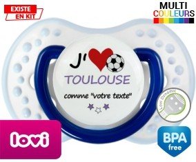 J'aime toulouse + prénom: Sucette LOVI Dynamic-su7.fr