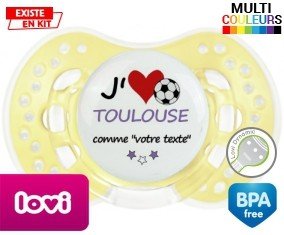 J'aime toulouse + prénom: Sucette LOVI Dynamic-su7.fr