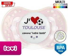 J'aime toulouse + prénom: Sucette LOVI Dynamic-su7.fr
