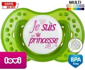 Je suis une princesse : Sucette LOVI Dynamic personnalisée