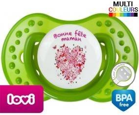 Tetine Bonne fête maman style1 embout LOVI Dynamic personnalisée