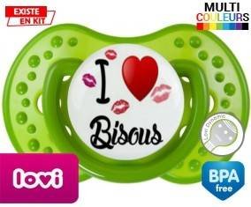 I love les bisous : Tétine LOVI Dynamic personnalisée