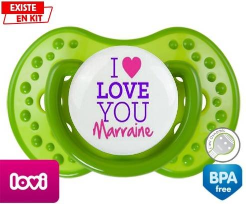 I love you marraine style2: Sucette LOVI Dynamic-su7.fr