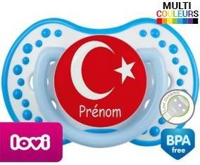 Drapeau turquie + prénom: Sucette LOVI Dynamic-su7.fr