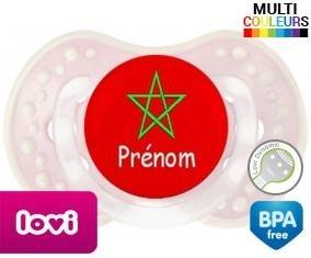 Drapeau maroc + prénom: Sucette LOVI Dynamic-su7.fr