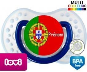 Drapeau portugal + prénom: Sucette LOVI Dynamic-su7.fr