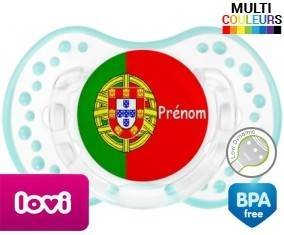Drapeau portugal + prénom: Sucette LOVI Dynamic-su7.fr