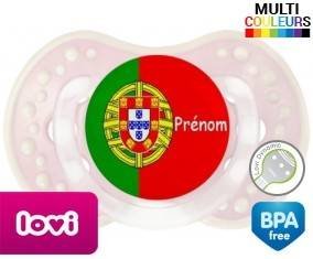 Drapeau portugal + prénom: Sucette LOVI Dynamic-su7.fr