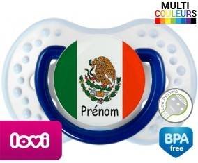 Drapeau mexique + prénom: Sucette LOVI Dynamic-su7.fr