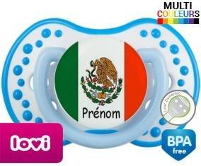 Drapeau mexique + prénom: Sucette LOVI Dynamic-su7.fr