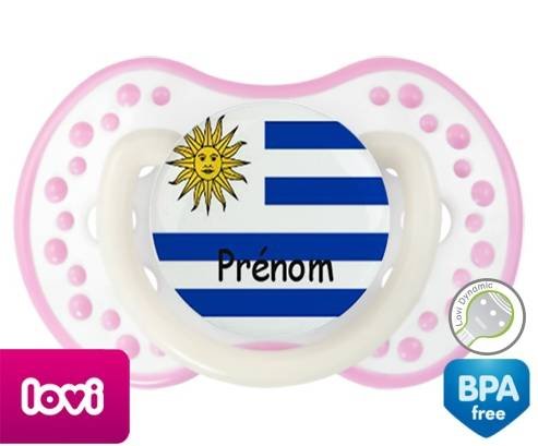Drapeau uruguay + prénom: Sucette LOVI Dynamic-su7.fr