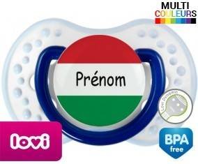 Drapeau hongrie + prénom: Sucette LOVI Dynamic-su7.fr