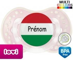 Drapeau hongrie + prénom: Sucette LOVI Dynamic-su7.fr