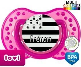 Drapeau bretagne + prénom: Sucette LOVI Dynamic-su7.fr