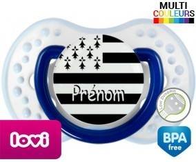 Drapeau bretagne + prénom: Sucette LOVI Dynamic-su7.fr