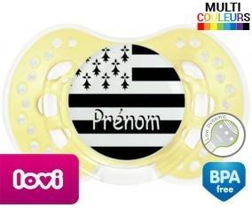 Drapeau bretagne + prénom: Sucette LOVI Dynamic-su7.fr