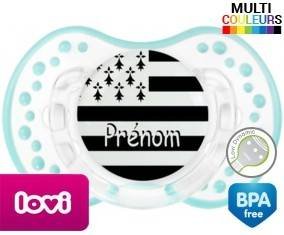 Drapeau bretagne + prénom: Sucette LOVI Dynamic-su7.fr