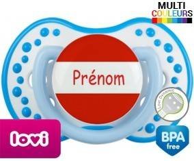 Drapeau autriche + prénom: Sucette LOVI Dynamic-su7.fr