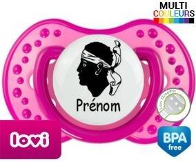 Drapeau corse + prénom: Sucette LOVI Dynamic-su7.fr