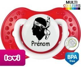 Drapeau corse + prénom: Sucette LOVI Dynamic-su7.fr