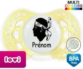 Drapeau corse + prénom: Sucette LOVI Dynamic-su7.fr