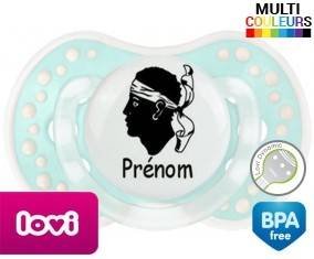 Drapeau corse + prénom: Sucette LOVI Dynamic-su7.fr