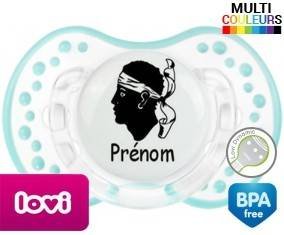 Drapeau corse + prénom: Sucette LOVI Dynamic-su7.fr