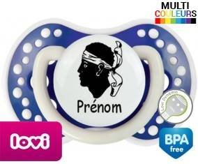 Drapeau corse + prénom: Sucette LOVI Dynamic-su7.fr