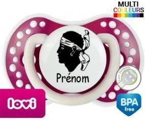 Drapeau corse + prénom: Sucette LOVI Dynamic-su7.fr