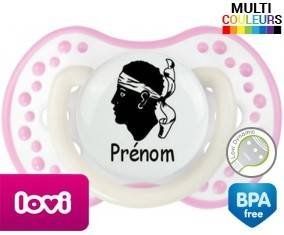 Drapeau corse + prénom: Sucette LOVI Dynamic-su7.fr