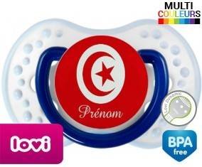 Drapeau tunisie + prénom: Sucette LOVI Dynamic-su7.fr