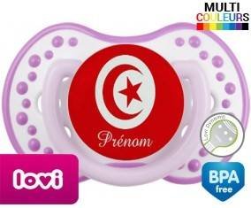 Drapeau tunisie + prénom: Sucette LOVI Dynamic-su7.fr