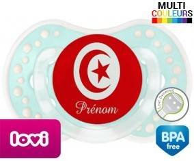 Drapeau tunisie + prénom: Sucette LOVI Dynamic-su7.fr