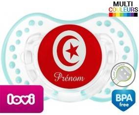 Drapeau tunisie + prénom: Sucette LOVI Dynamic-su7.fr