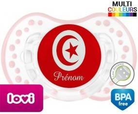 Drapeau tunisie + prénom: Sucette LOVI Dynamic-su7.fr